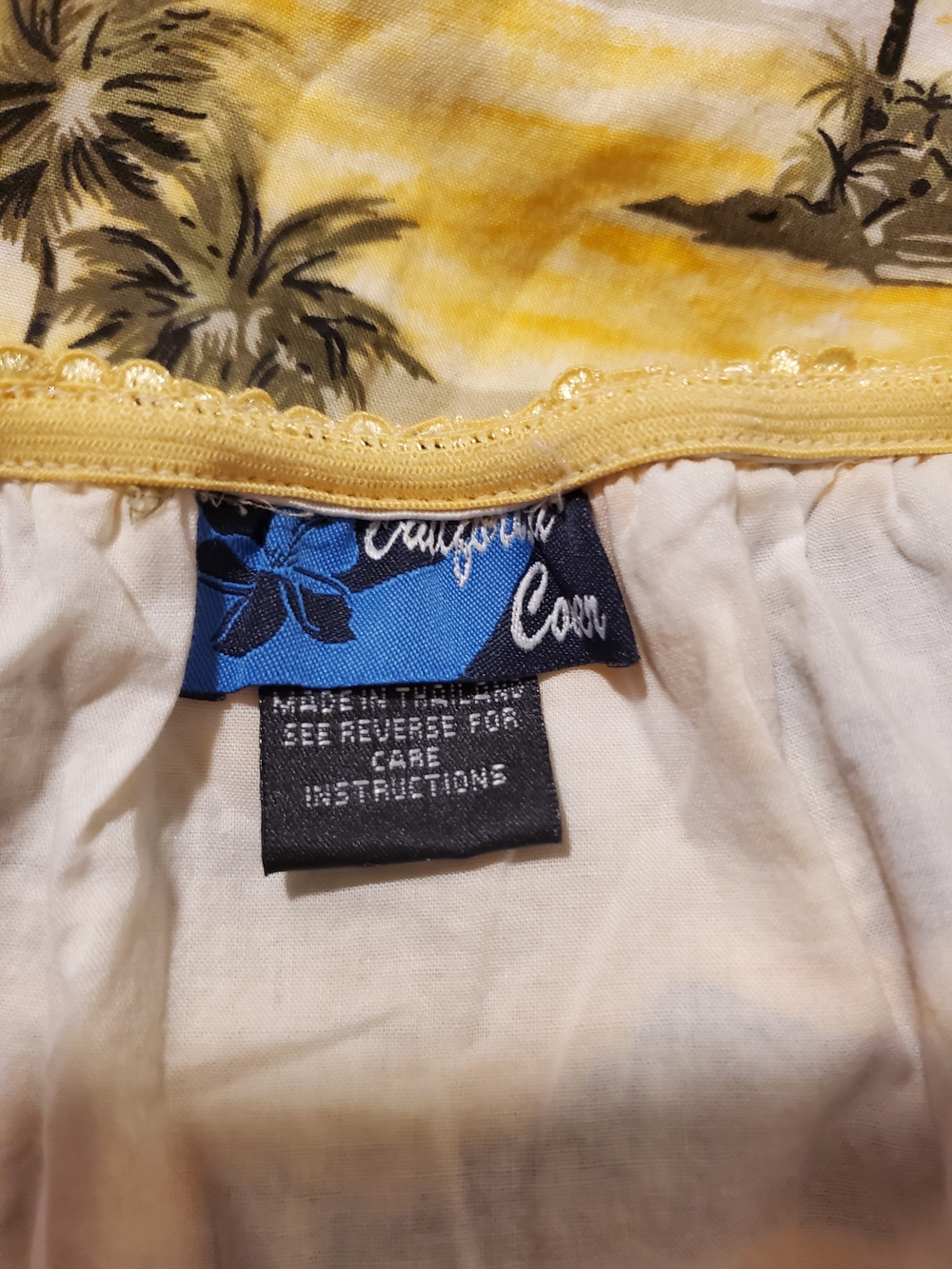 Tropical Yellow Floral Ruffle Mini Skirt - Picture 3 of 7